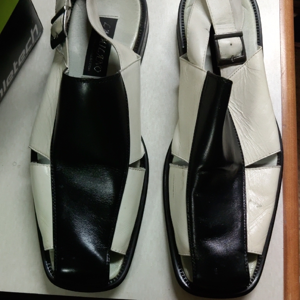 Milano Black and White Loafers